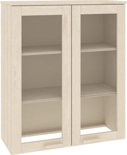 vidaXL - Opzetkast - HAMAR - 85x35x100 - cm - massief - grenenhout - honingbruin