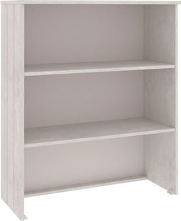 vidaXL - Opzetkast - HAMAR - 85x35x100 - cm - massief - grenenhout - wit