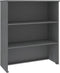 vidaXL - Opzetkast - HAMAR - 85x35x100 - cm - massief - grenenhout - donkergrijs