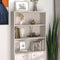 vidaXL - Opzetkast - HAMAR - 85x35x100 - cm - massief - grenenhout - wit