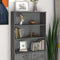 vidaXL - Opzetkast - HAMAR - 85x35x100 - cm - massief - grenenhout - donkergrijs