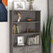 vidaXL - Opzetkast - HAMAR - 85x35x100 - cm - massief - grenenhout - lichtgrijs