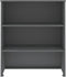 vidaXL - Opzetkast - HAMAR - 85x35x100 - cm - massief - grenenhout - donkergrijs