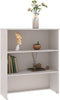 vidaXL - Opzetkast - HAMAR - 85x35x100 - cm - massief - grenenhout - wit