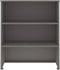 vidaXL - Opzetkast - HAMAR - 85x35x100 - cm - massief - grenenhout - lichtgrijs