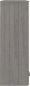vidaXL - Opzetkast - HAMAR - 85x35x100 - cm - massief - grenenhout - lichtgrijs