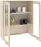 vidaXL - Opzetkast - HAMAR - 85x35x100 - cm - massief - grenenhout - honingbruin
