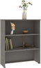 vidaXL - Opzetkast - HAMAR - 85x35x100 - cm - massief - grenenhout - lichtgrijs