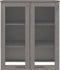 vidaXL - Opzetkast - HAMAR - 85x35x100 - cm - massief - grenenhout - lichtgrijs