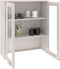 vidaXL - Opzetkast - HAMAR - 85x35x100 - cm - massief - grenenhout - wit