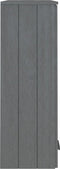 vidaXL - Opzetkast - HAMAR - 85x35x100 - cm - massief - grenenhout - donkergrijs