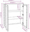 vidaXL - Opzetkast - HAMAR - 85x35x100 - cm - massief - grenenhout - honingbruin