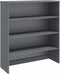 vidaXL - Opzetkast - HAMAR - 90x30x100 - cm - massief - grenenhout - donkergrijs