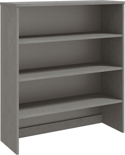 vidaXL - Opzetkast - HAMAR - 90x30x100 - cm - massief - grenenhout - lichtgrijs