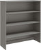 vidaXL - Opzetkast - HAMAR - 90x30x100 - cm - massief - grenenhout - lichtgrijs