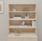 vidaXL - Opzetkast - HAMAR - 90x30x100 - cm - massief - grenenhout - honingbruin