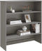 vidaXL - Opzetkast - HAMAR - 90x30x100 - cm - massief - grenenhout - lichtgrijs