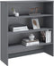 vidaXL - Opzetkast - HAMAR - 90x30x100 - cm - massief - grenenhout - donkergrijs