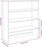 vidaXL - Opzetkast - HAMAR - 90x30x100 - cm - massief - grenenhout - donkergrijs