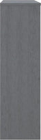 vidaXL - Opzetkast - HAMAR - 90x30x100 - cm - massief - grenenhout - donkergrijs