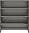 vidaXL - Opzetkast - HAMAR - 90x30x100 - cm - massief - grenenhout - lichtgrijs