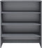 vidaXL - Opzetkast - HAMAR - 90x30x100 - cm - massief - grenenhout - donkergrijs