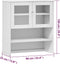 vidaXL - Opzetkast - MOLDE - 90x35x100 - cm - massief - grenenhout - wit