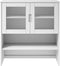 vidaXL - Opzetkast - MOLDE - 90x35x100 - cm - massief - grenenhout - wit