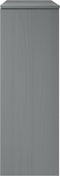 vidaXL - Opzetkast - MOLDE - 90x35x100 - cm - massief - grenenhout - grijs