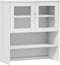 vidaXL - Opzetkast - MOLDE - 90x35x100 - cm - massief - grenenhout - wit