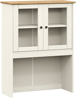 vidaXL - Opzetkast - VIGO - 78x30x100 - cm - massief - grenenhout - wit