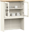 vidaXL - Opzetkast - VIGO - 78x30x100 - cm - massief - grenenhout - wit