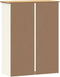 vidaXL - Opzetkast - VIGO - 78x30x100 - cm - massief - grenenhout - wit