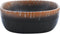 vidaXL - Opzetwasbak - ovaal - 47x33x13 - cm - keramiek - zwart - en - oranje