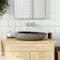 vidaXL - Opzetwasbak - ovaal - 59x40x14 - cm - keramiek - paars - en - grijs