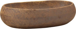 vidaXL - Opzetwasbak - ovaal - 59x40x15 - cm - keramiek - bruin
