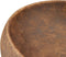 vidaXL - Opzetwasbak - ovaal - 59x40x15 - cm - keramiek - bruin