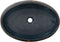 vidaXL - Opzetwasbak - ovaal - 59x40x15 - cm - keramiek - zwart - en - blauw
