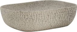 vidaXL - Opzetwasbak - rechthoekig - 48x37,5x13,5 - cm - keramiek - grijs