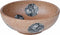 vidaXL - Opzetwasbak - rond - Φ41x14 - cm - keramiek - bruin - en - blauw