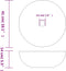 vidaXL - Opzetwasbak - rond - Φ41x14 - cm - keramiek - meerkleurig