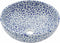 vidaXL - Opzetwasbak - rond - Φ41x14 - cm - keramiek - wit - en - blauw