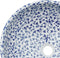 vidaXL - Opzetwasbak - rond - Φ41x14 - cm - keramiek - wit - en - blauw