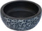 vidaXL - Opzetwasbak - rond - Φ41x14 - cm - keramiek - zwart - en - blauw