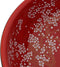 vidaXL - Opzetwasbak - rond - Φ41x14 - cm - keramiek - zwart - en - rood
