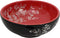 vidaXL - Opzetwasbak - rond - Φ41x14 - cm - keramiek - zwart - en - rood