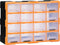 vidaXL - Organiser - met - 16 - medium - lades - 52x16x37 - cm