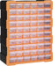 vidaXL - Organiser - met - 16 - medium - lades - 52x16x37 - cm