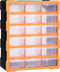 vidaXL - Organiser - met - 16 - medium - lades - 52x16x37 - cm