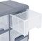vidaXL - Organiser - met - 16 - medium - lades - 52x16x37 - cm